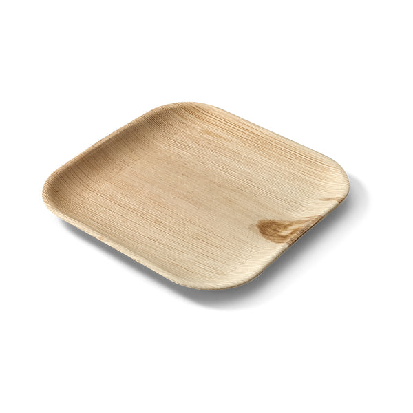 Ecosoulife Areca Nut Leaf Medium Square Plate 5PC