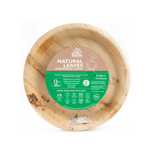 ecosoulife Areca Nut Leaf Side Plates 12PC