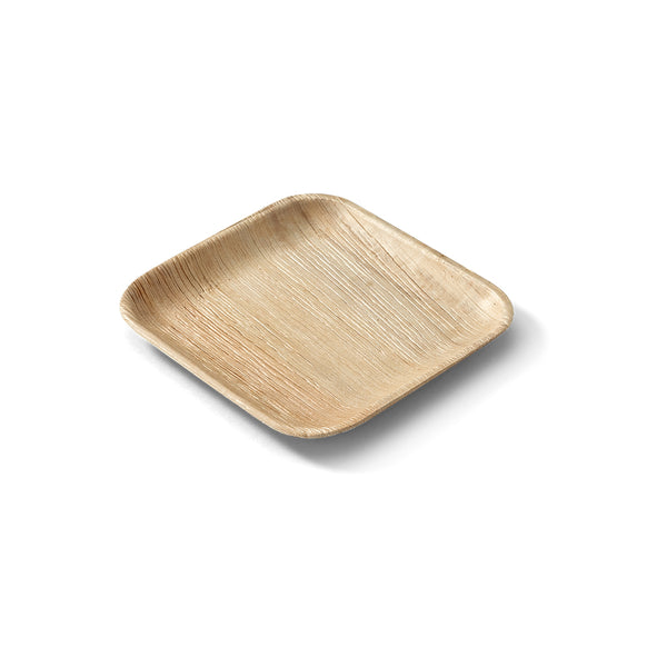 Ecosoulife Areca Nut Leaf Small Square Plate 5PC