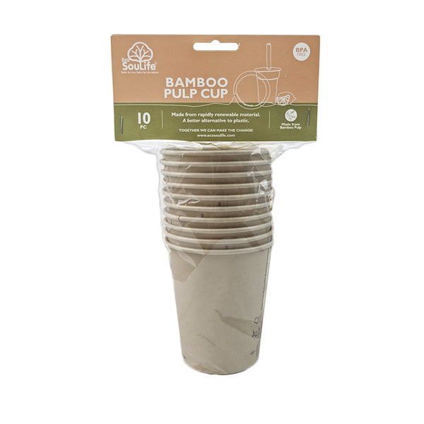 ecosoulife Bamboo Pulp Cups 10PC