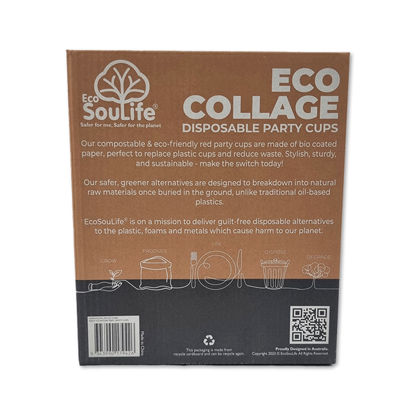 Ecosoulife Eco College Party Cups 20PC