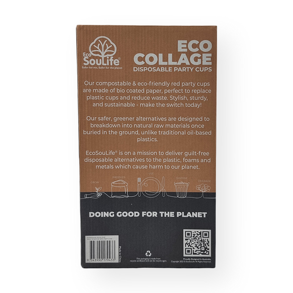 Ecosoulife Eco College Party Cups 50PC