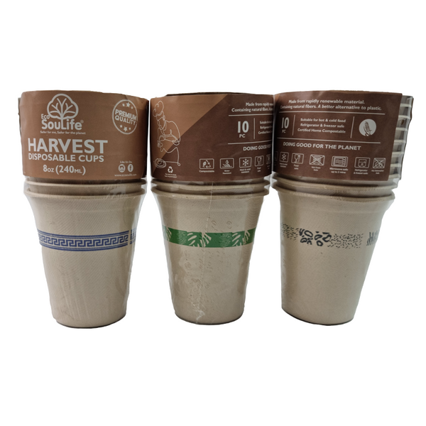 Ecosoulife Harvest Art Series Cups 10PC