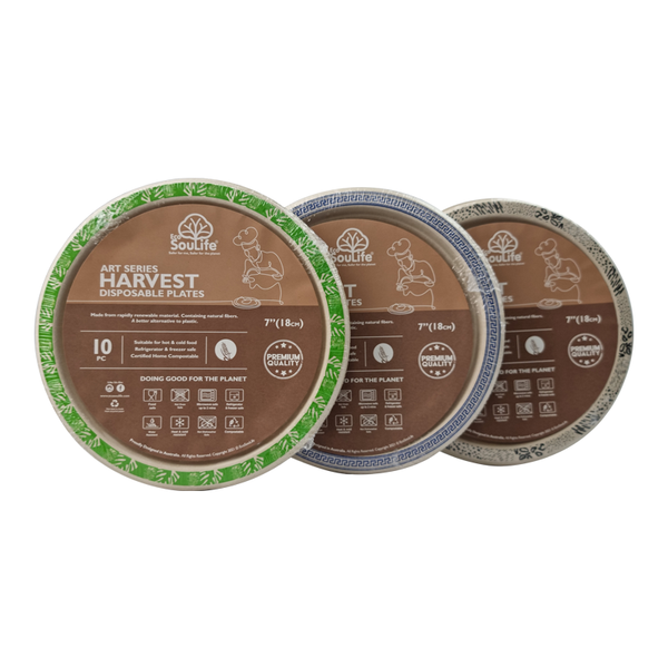 Ecosoulife Harvest Art Series Side Plate 10PC