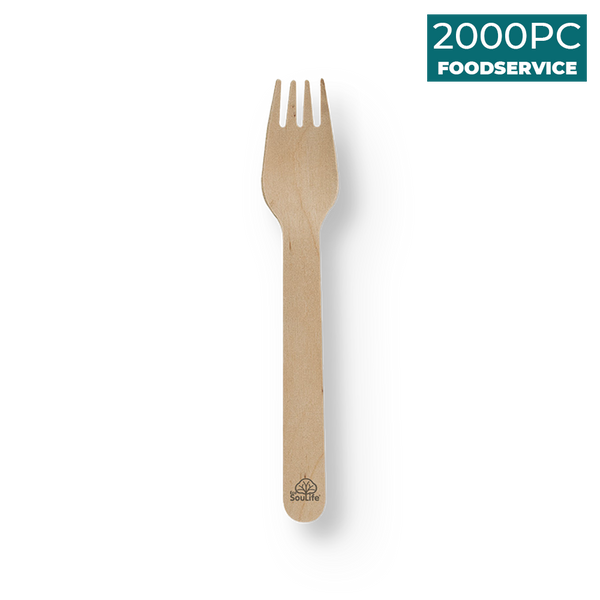 ecosoulife Wooden Cutlery 2000PC