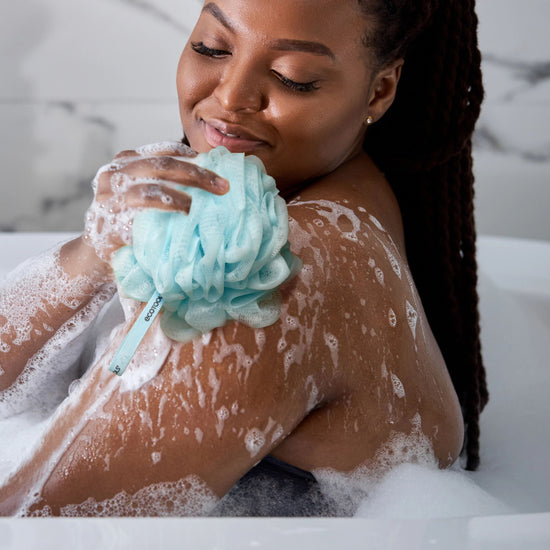 Ecotools Delicate Recycled EcoPouf - Glacial Blue