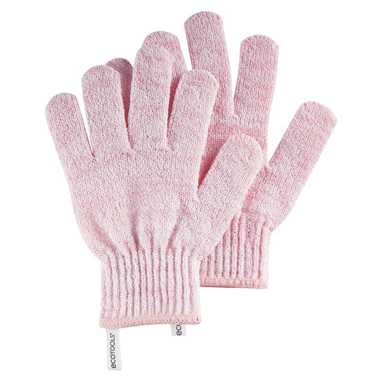 ecotools Exfoliating Bath & Shower Gloves Pink