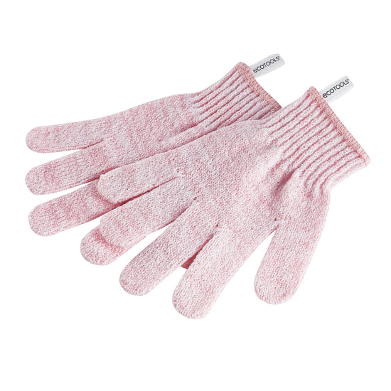 Ecotools Exfoliating Bath & Shower Gloves Pink