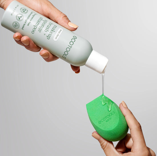 Ecotools Makeup Brush + Sponge Shampoo 2 Count