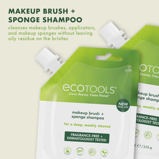 Ecotools Makeup Brush And Blending Sponge Shampoo Sachet