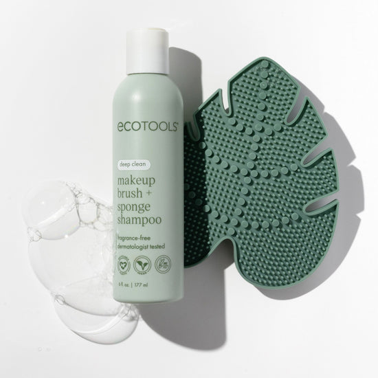 Ecotools Makeup Brush Cleansing Pad + Deep Clean Shampoo Bundle