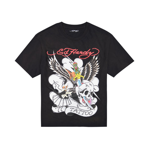 ed hardy 77 Eagle Boxy Tee