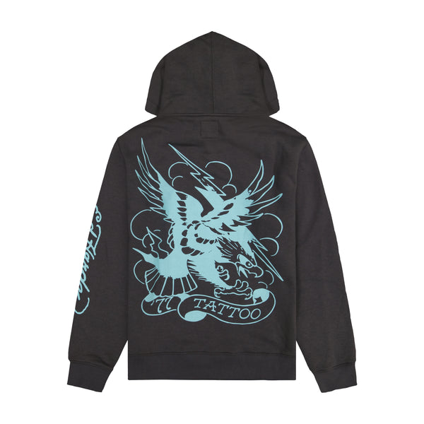Ed Hardy 77 Eagle Fleece Pullover Hoodie