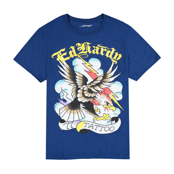 ed hardy 77 Eagle Throwback Graphic Tee