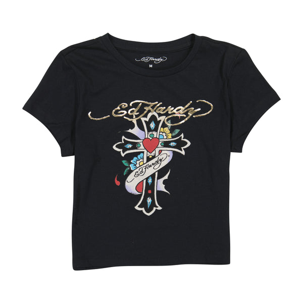 ed hardy Cross Baby Tee