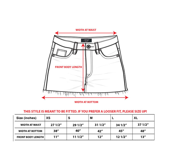 Ed Hardy Cross Denim Mini Skirt