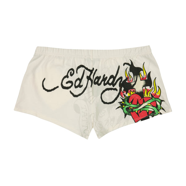 Ed Hardy Cross Heart Booty Short