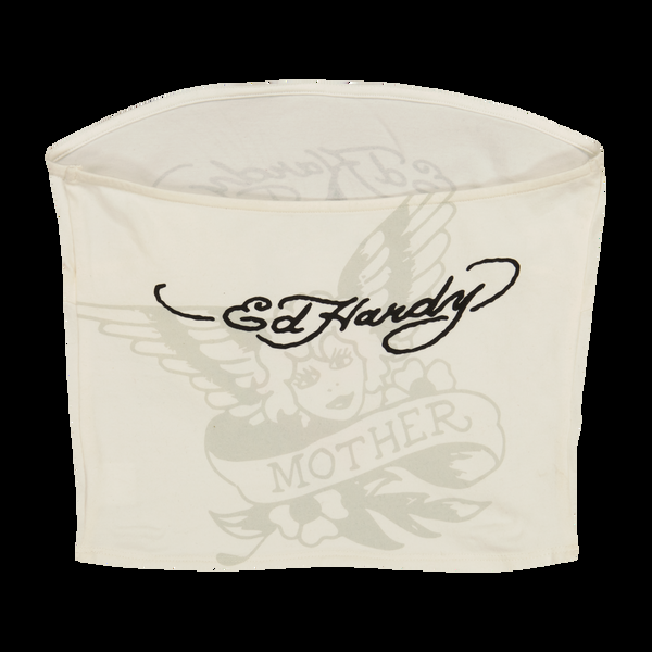 Ed Hardy Cross Heart Tube Top