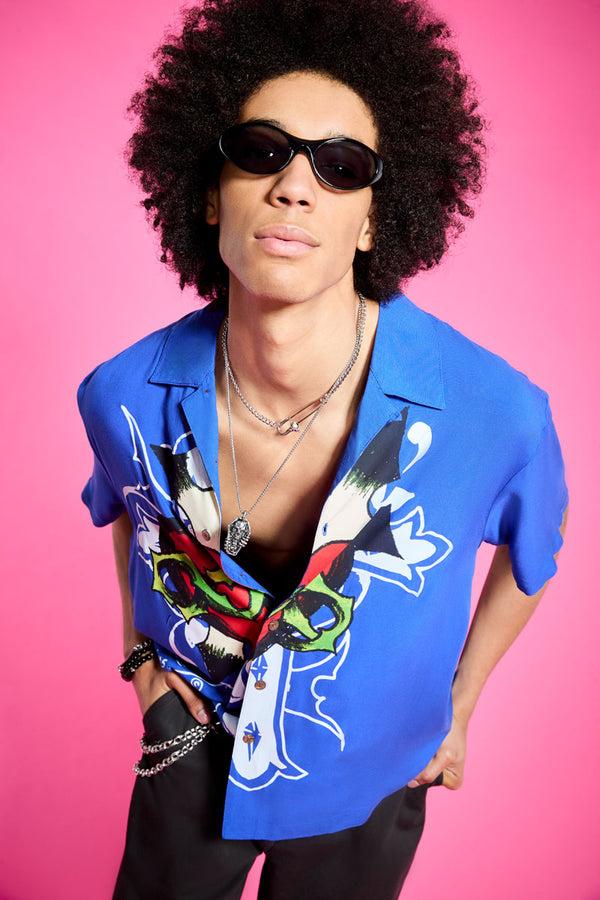 ed hardy Cross Snake Boxy Camp Tee