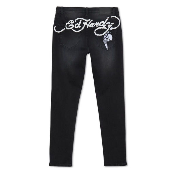 Ed Hardy Dagger Skull Slim Skinny Jean