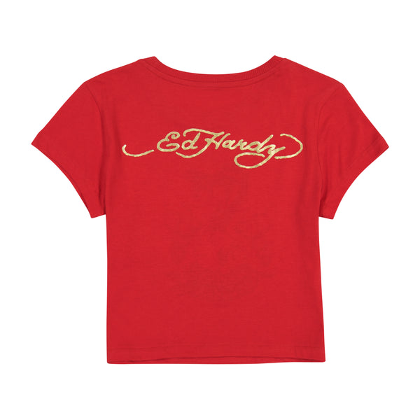 Ed Hardy Flame Cobra Baby Tee
