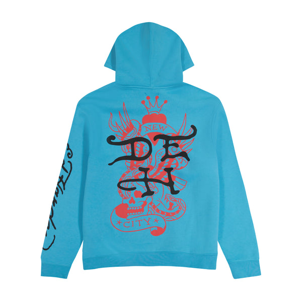 Ed Hardy Flame Skull Hoodie