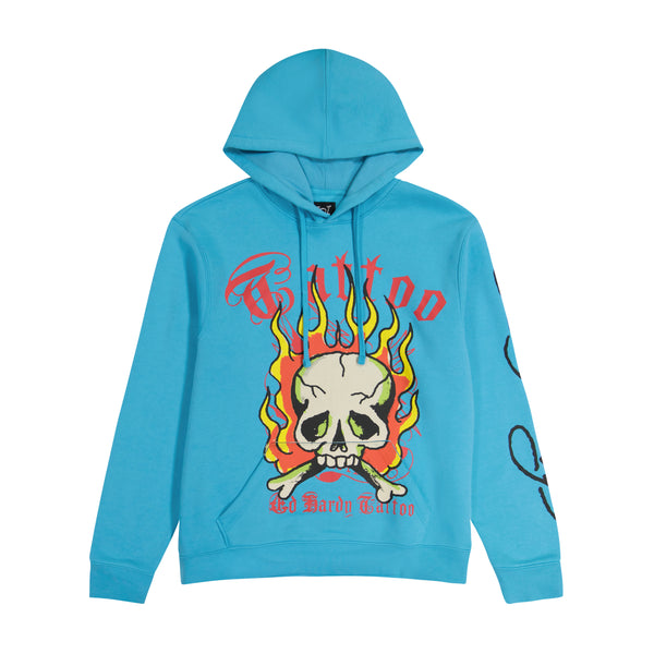 ed hardy Flame Skull Hoodie