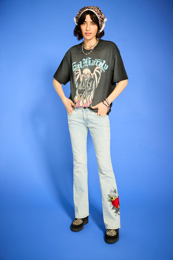 Ed Hardy Hearts Low Waist Bootcut Jean