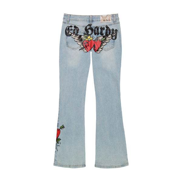Ed Hardy Hearts Low Waist Bootcut Jean
