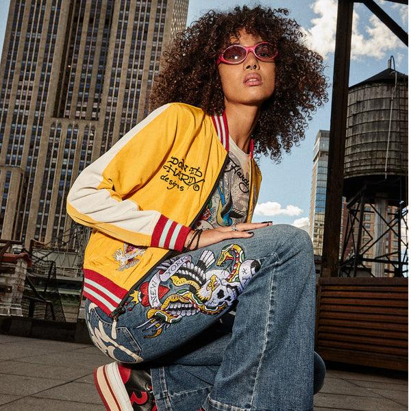 Ed Hardy Koi Cranes Souvenir Jacket