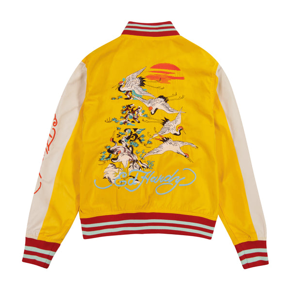 Ed Hardy Koi Cranes Souvenir Jacket