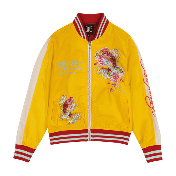 ed hardy Koi Cranes Souvenir Jacket
