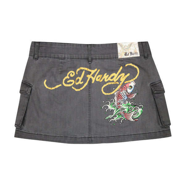 Ed Hardy Koi Fish Cargo Skirt