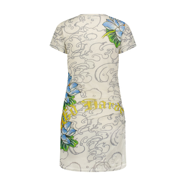 Ed Hardy Koi Fish Mesh Dress