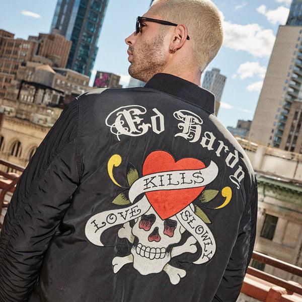 Ed Hardy LKS Skull Bomber Jacket