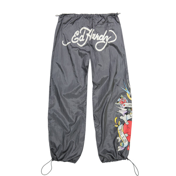 Ed Hardy LKS Skull Nylon Parachute Pants