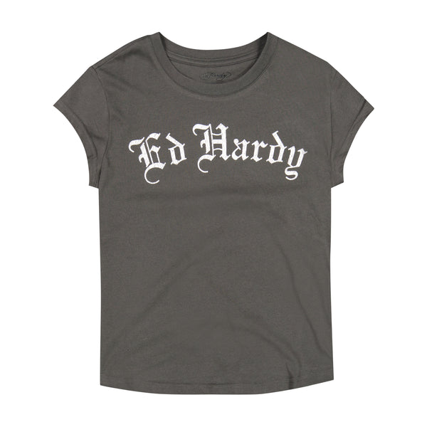 Ed Hardy NY Eagle Cap Sleeve Tee