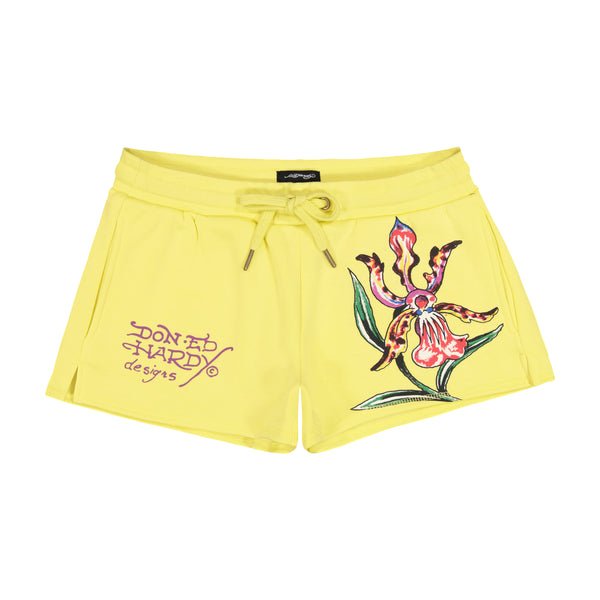 ed hardy Orchid Fleece Short