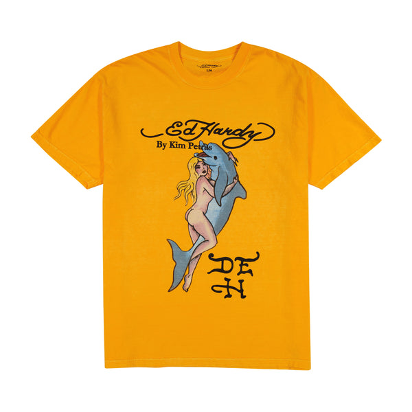 ed hardy Oversized Dolphin Girl Tee