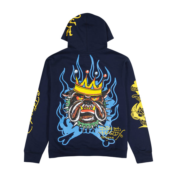 Ed Hardy Panther Bulldog Hoodie