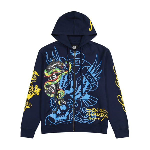 ed hardy Panther Bulldog Hoodie