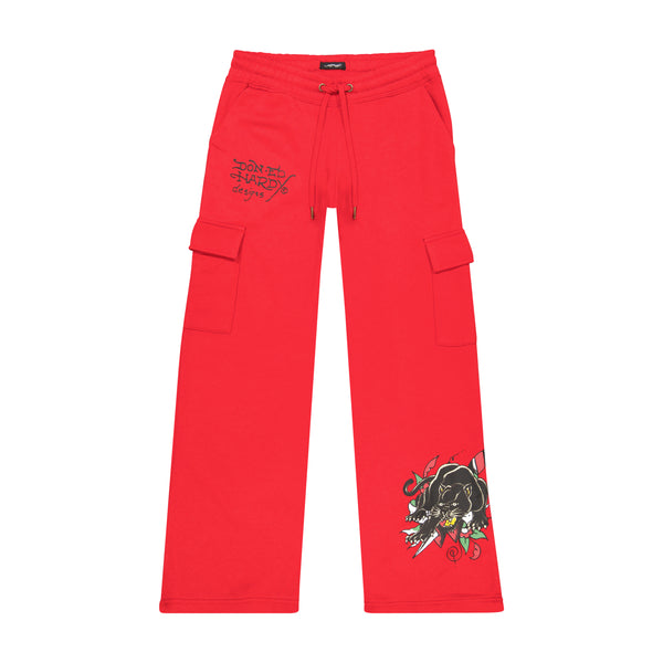 ed hardy Panther Dagger Cargo Sweatpants