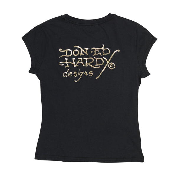 Ed Hardy Peacock Cap Sleeve Tee