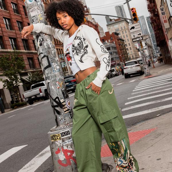 Ed Hardy Peacock Poplin Cargo Pants