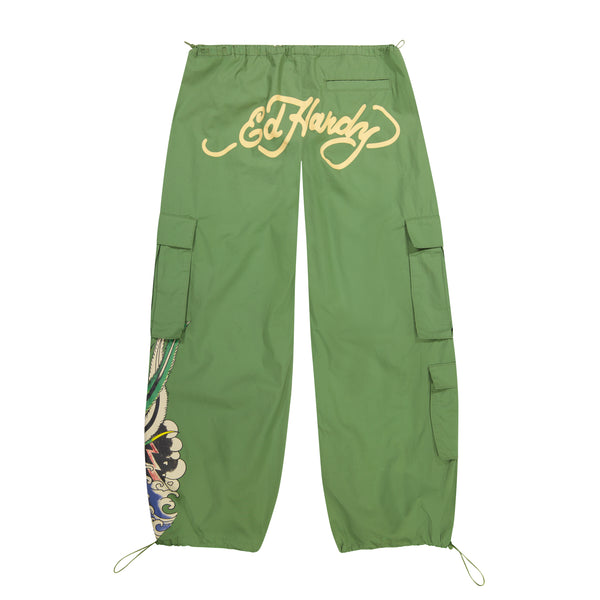 Ed Hardy Peacock Poplin Cargo Pants