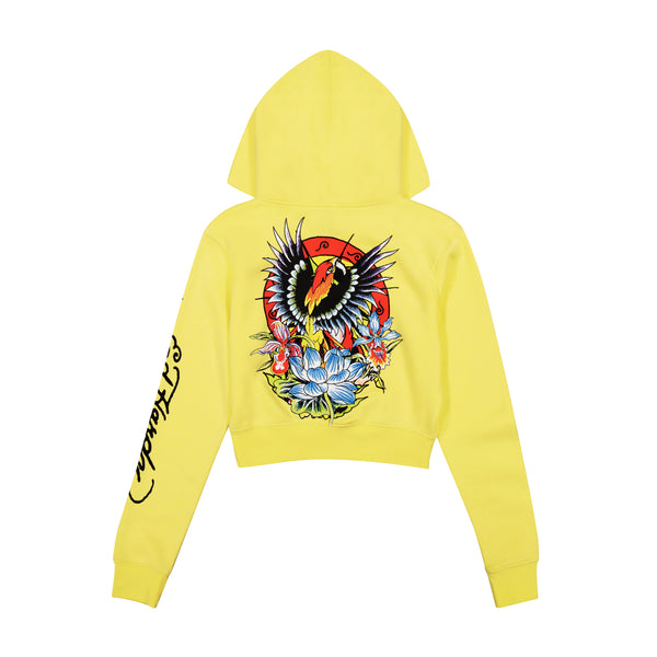 Ed Hardy Phoenix Cropped Hoodie