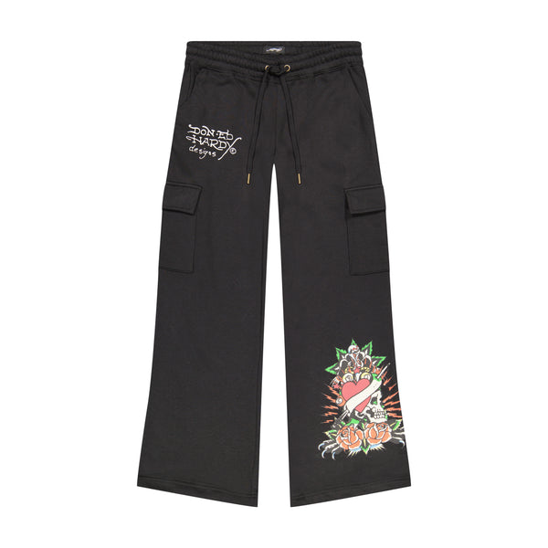ed hardy Rose Skull Cargo Sweatpants