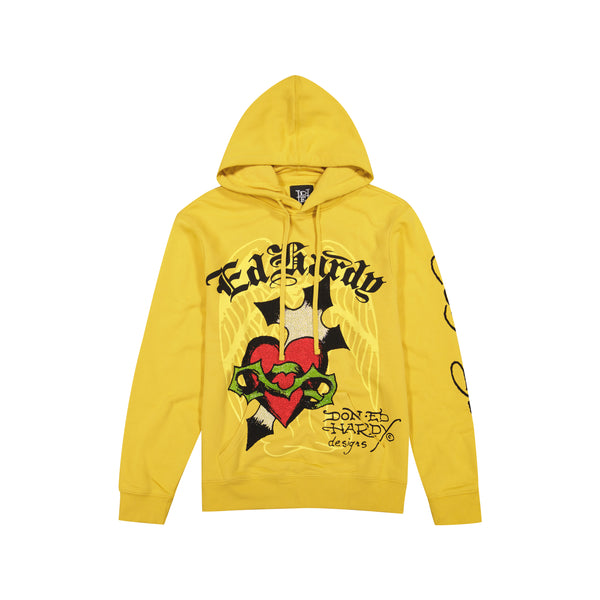 ed hardy Sacred Heart Men's Hoodie