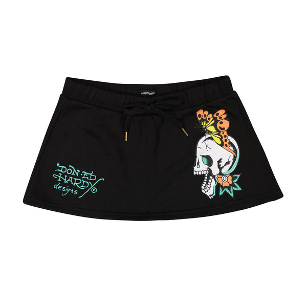 ed hardy Skull Butterflies Fleece Skirt