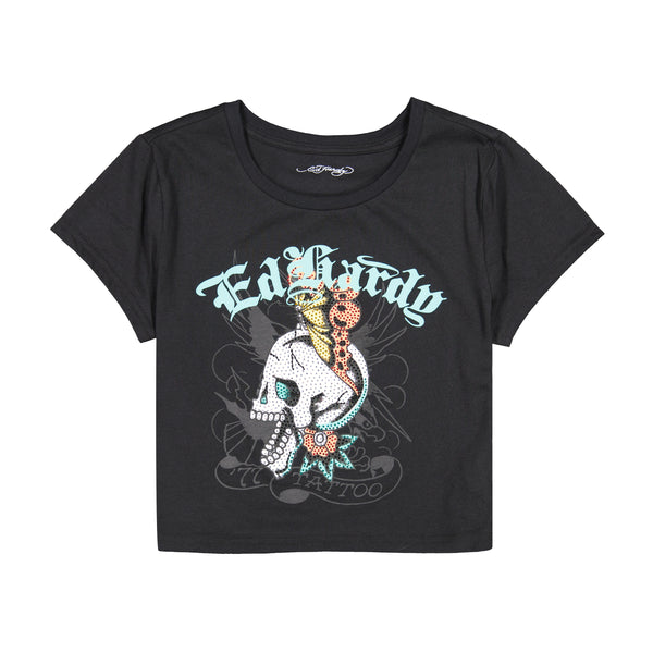 ed hardy Skull Butterfly Baby Tee